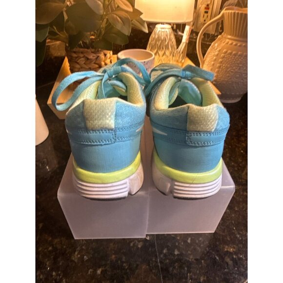 Nike Womens Dual Fusion Running Shoes Blue/Green Size 8 Breathable Mesh Lightwei - Picture 3 of 9